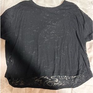 lululemon cropped see through top